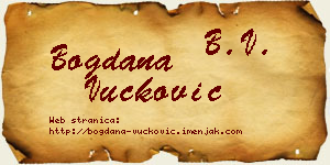Bogdana Vučković vizit kartica
